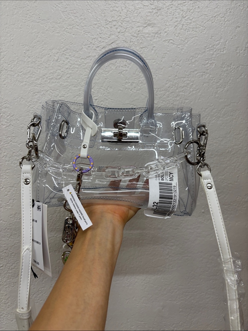 Steve Madden bgummy crossbody bag clear - Picture 15 of 16